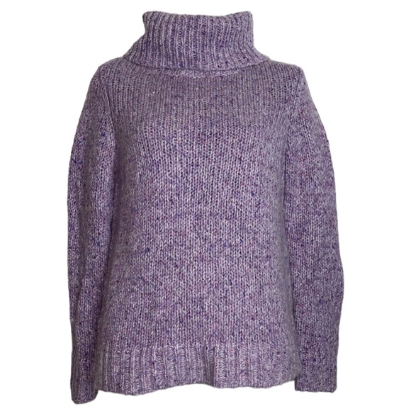 Talbots purple turtle neck pullover sweater - Picture 1 of 6